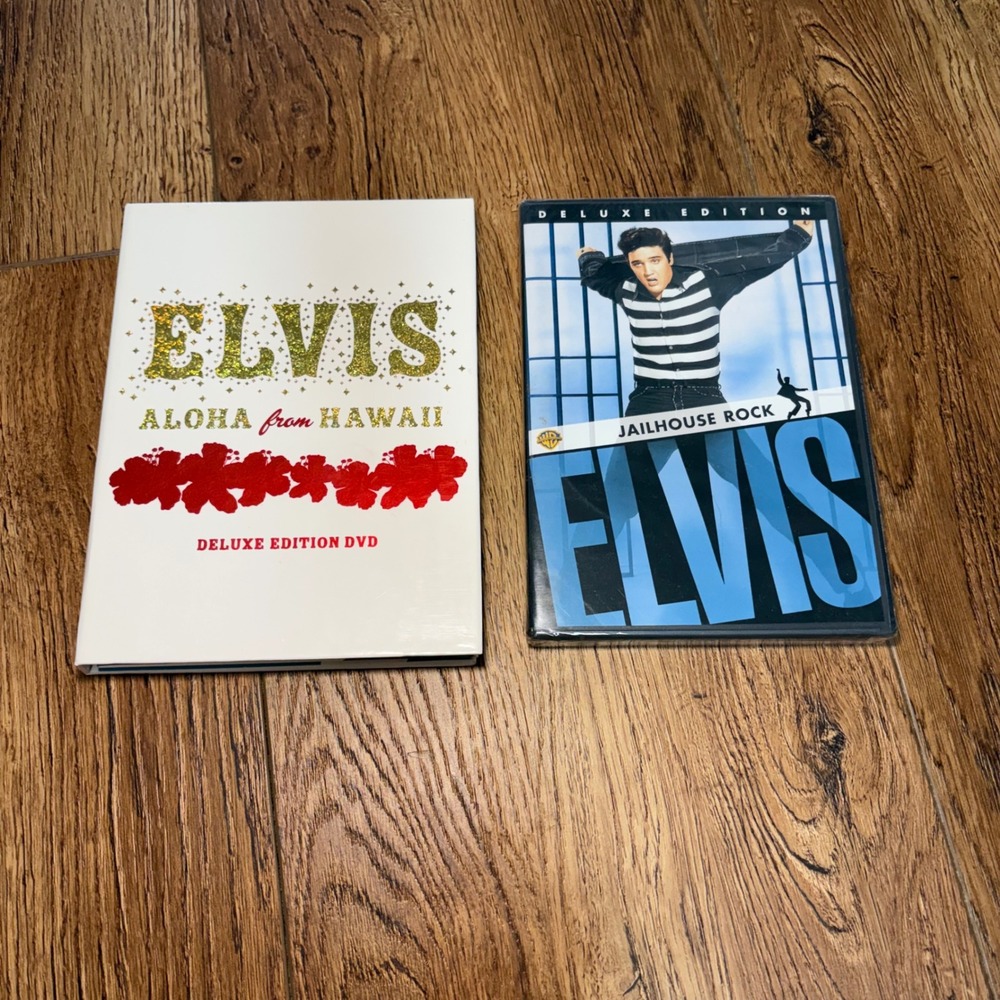 Elvis Presley Aloha From Hawaii Deluxe Edition & Sealed Jailhouse Rock Delux LOT